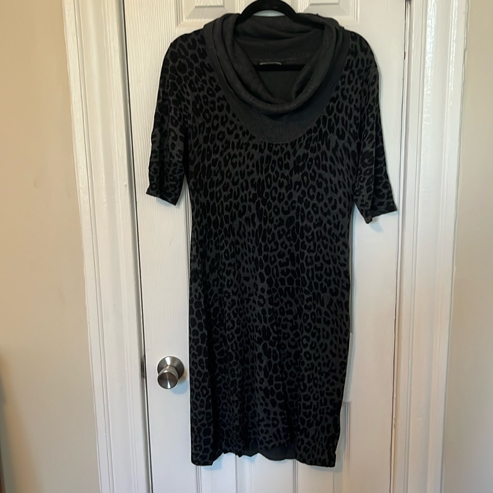 Express Leopard Sweater Dress